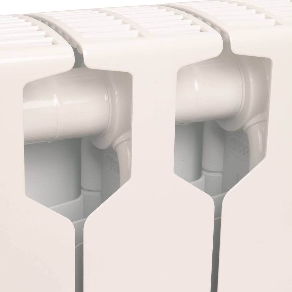 Радиатор биметаллический RIFAR SUPReMO 350 6 секций боковое подключение (белый RAL 9016), 4RS35-6