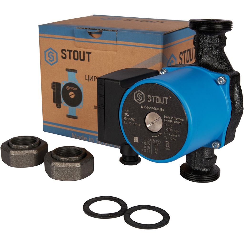Насос циркуляционный STOUT 25/40-180, SPC-0010-2540180