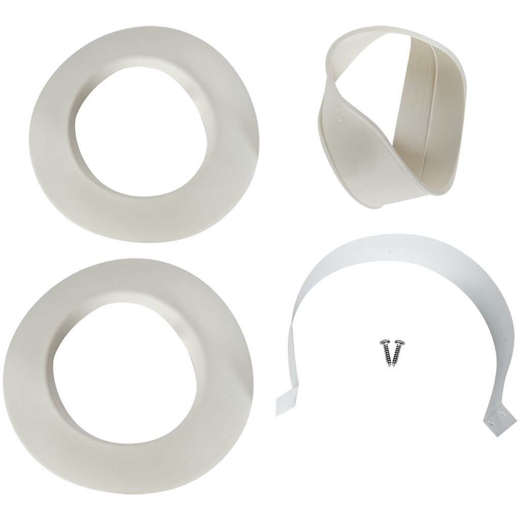 Комплект традиционного дымохода ROMMER АНТИЛЕД D60/100, L1000 (Baxi (кроме ECO Nova/Classic), Haier, Viessmann, Kiturami, Mizudo, Oasis) хомут в комплекте