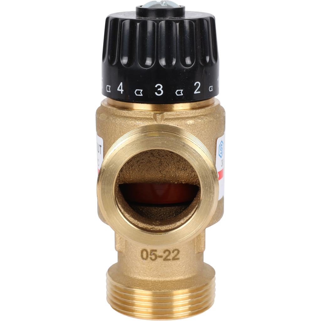 Термостатический смесительный клапан для систем отопления и ГВС STOUT 1 1/4 НР 30-65°С KV 3,5, SVM-0125-356532