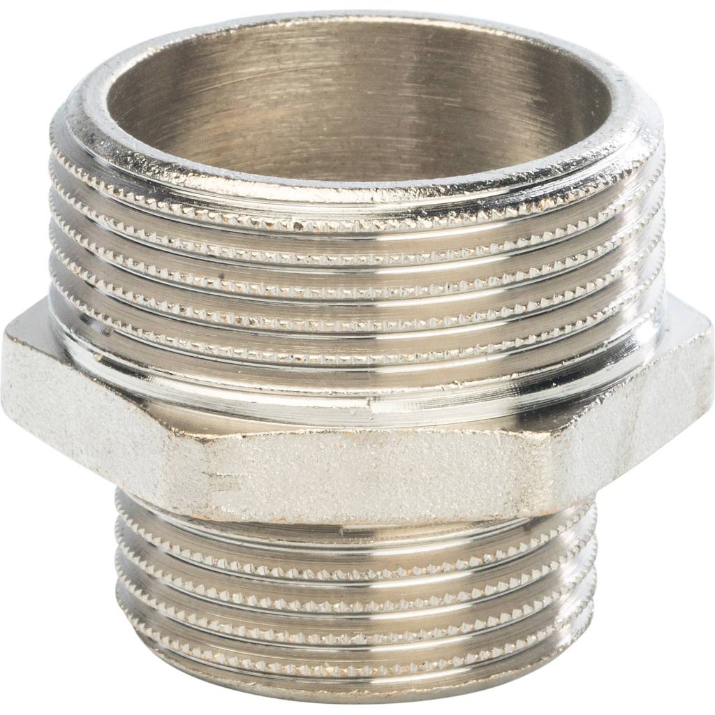 Ниппель НН STOUT переходной никелированный 1 1/4X1, SFT-0004-001141