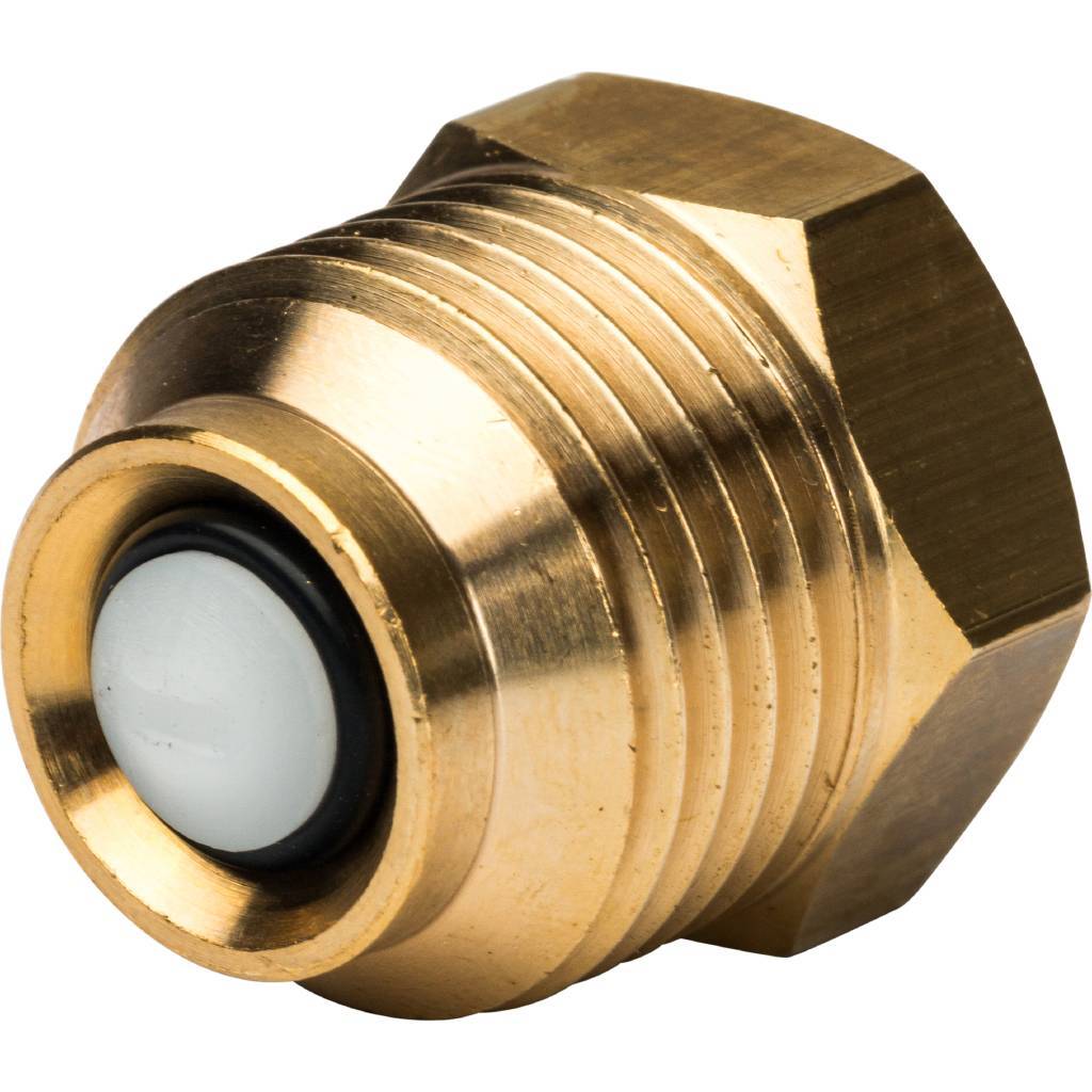 Термоманометр аксиальный STOUT в комплекте с автоматическим запорным клапаном 80 мм