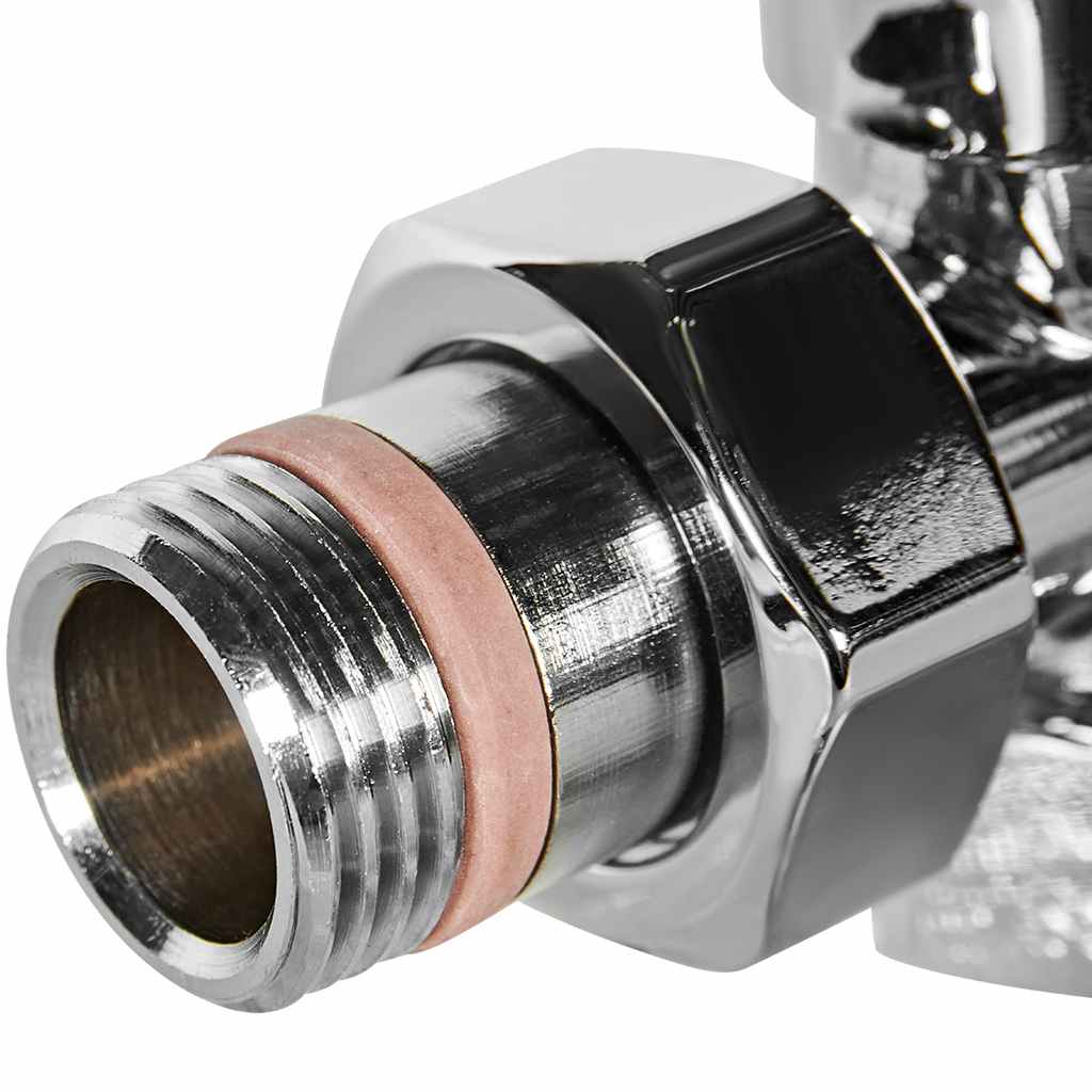 Клапан запорно-балансировочный STOUT Design хром, угловой 1/2, SVLD-0002-000015C