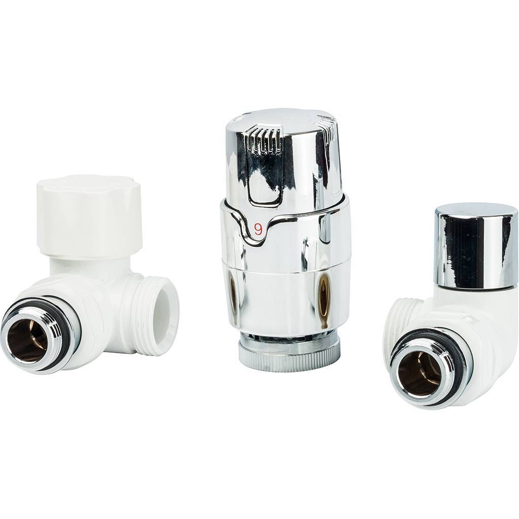 Термостатический комплект LUXOR 1/2 EK угловой правосторонний KT 269/A