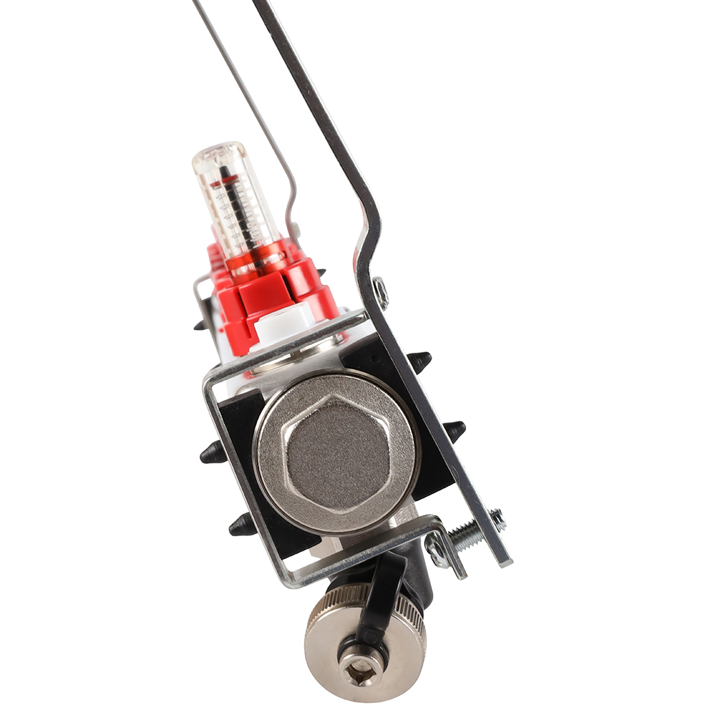 Коллектор из нержавеющей стали с расходомерами ROMMER, с клапаном вып. воздуха и сливом 7 выходов, RMS-1201-000007