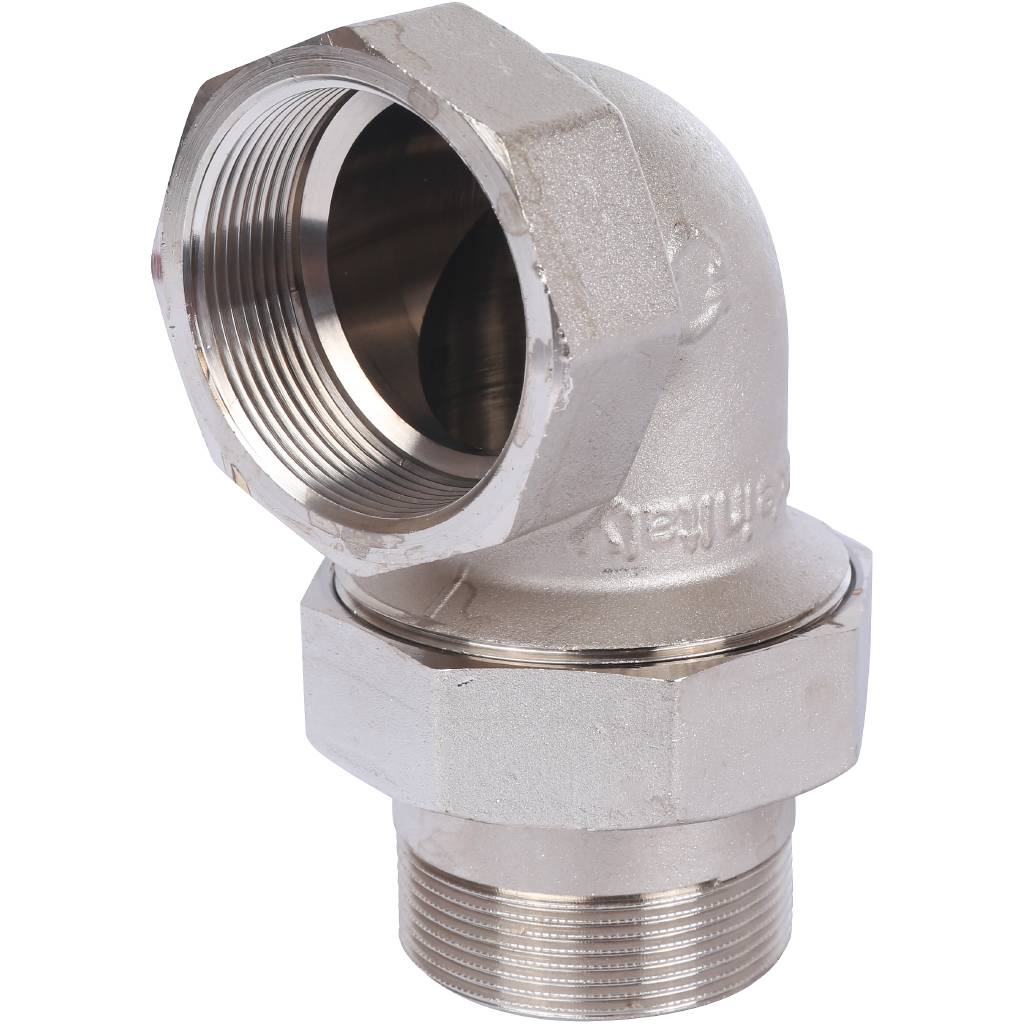 Разъемное угловое соединение STOUT американка ВН 2 уплотнение под гайкой o-ring кольцо, никелированное, SFT-0057-000002