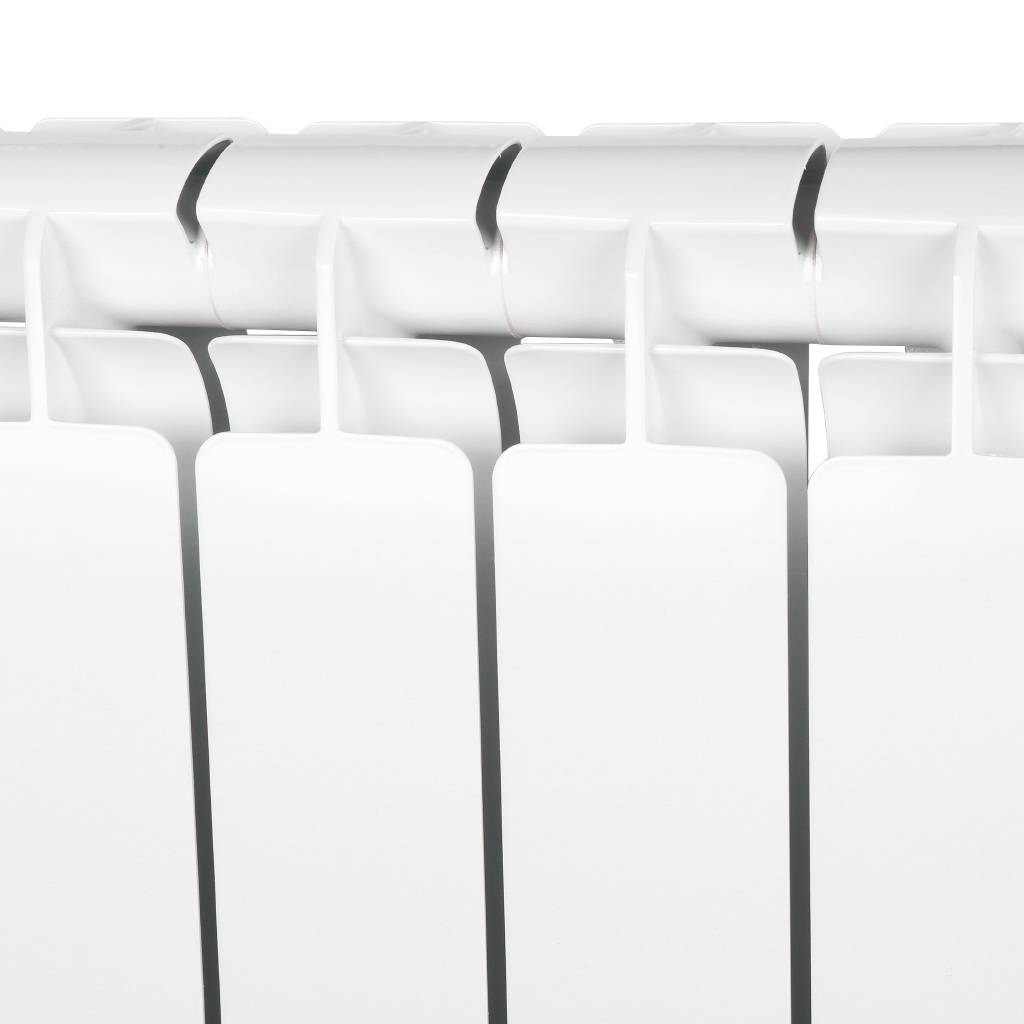 Радиатор алюминиевый STOUT Bravo 500 10 секции нижнее правое подключение (белый RAL 9010), SRA-0120-050010