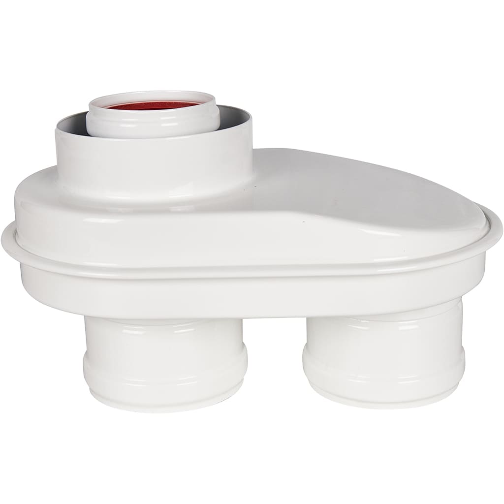 Адаптер традиционный ROMMER переход на двухтрубную систему D80/80 (Ferroli,Bosch,Navien S/C/E,Baxi ECONova/Classic и др)фланец и втулка D60 L-50