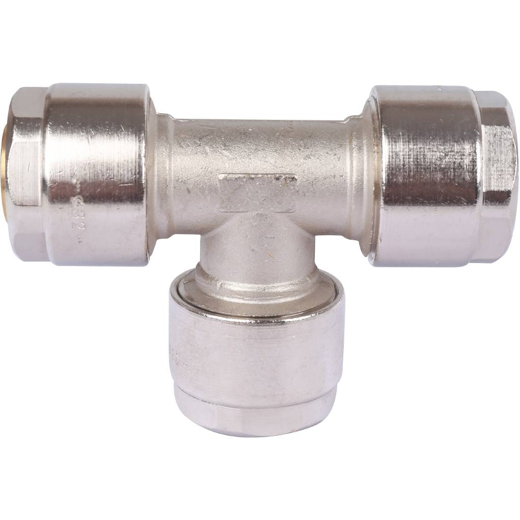 Тройник Prandelli Multyrama (32х3,0) для металлопластиковых труб винтовой, 103.09.03.2