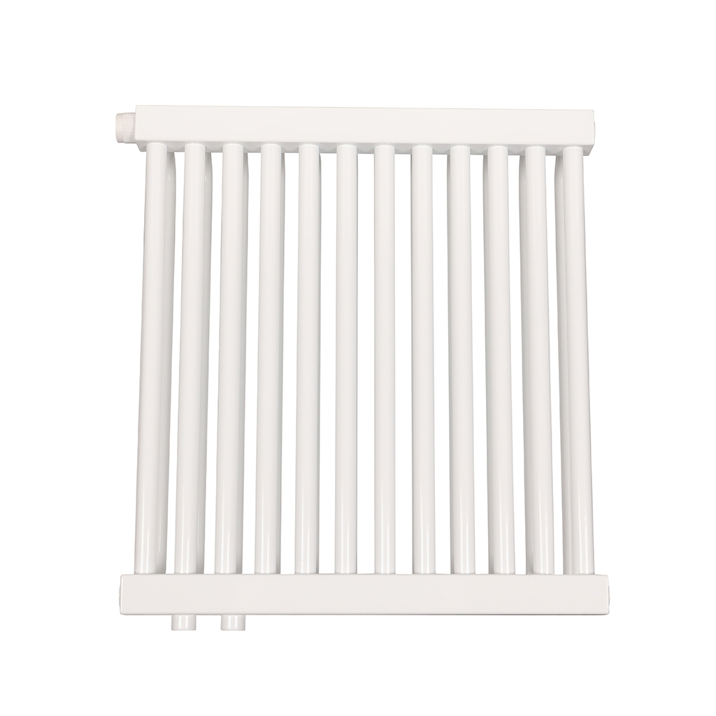 2-х трубчатый радиатор стальной ROMMER RST 2050/12 секций нижнее правое подключение RAL9016, RST-205012-020