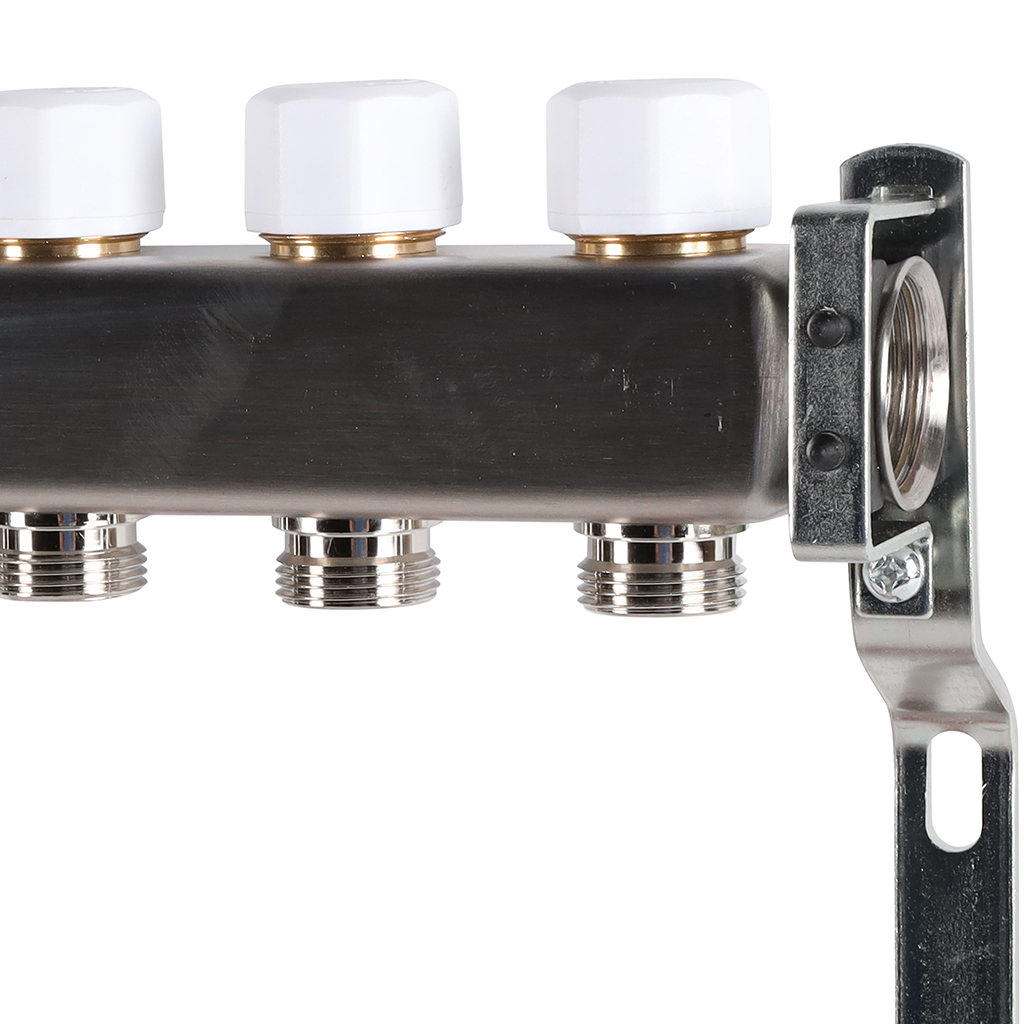 Коллектор из нержавеющей стали с расходомерами ROMMER 8 выходов, RMS-1200-000008