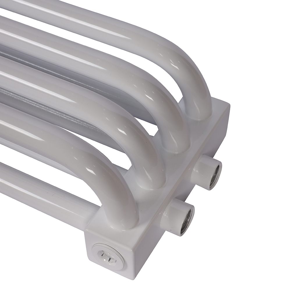 *RST-217504-020 ROMMER RST 2175/04 радиатор стальной 2 трубчатый нижнее правое подключение RAL9016 (в комплекте 4 кронштейна), *RST-217504-020