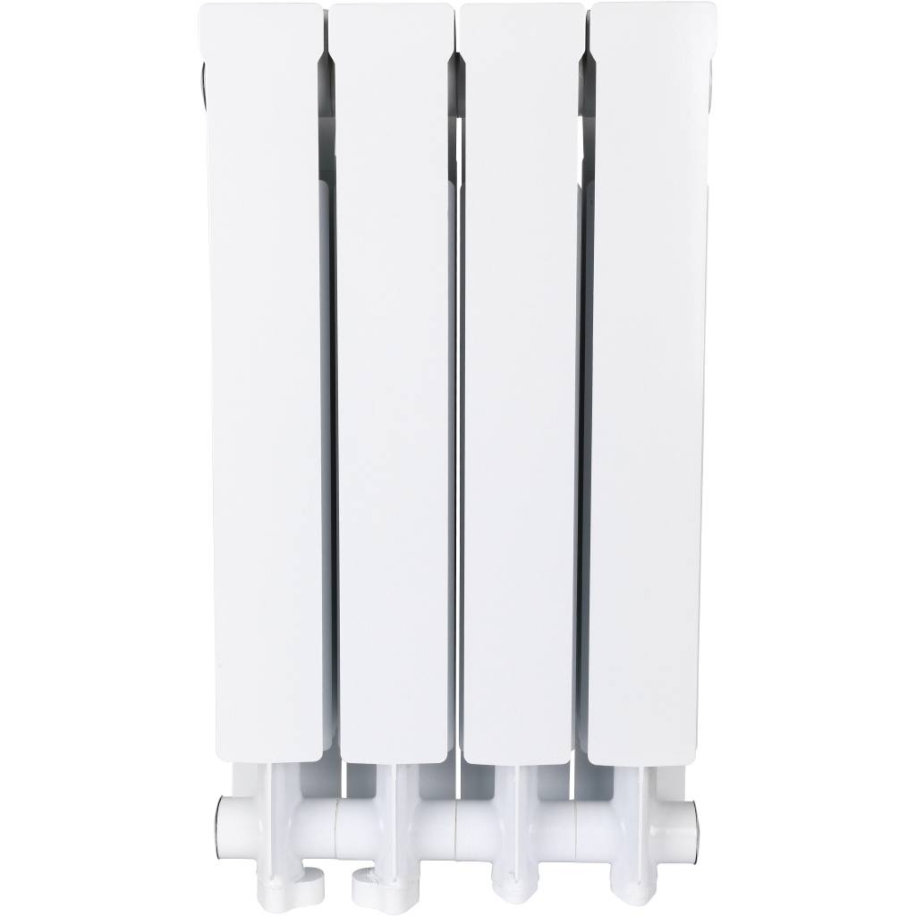 Радиатор алюминиевый Global VOX- R 500 4 секции нижнее правое подключение (белый RAL 9010), 169528