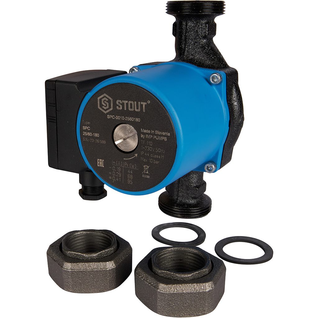 Насос циркуляционный STOUT 25/60-180, SPC-0010-2560180