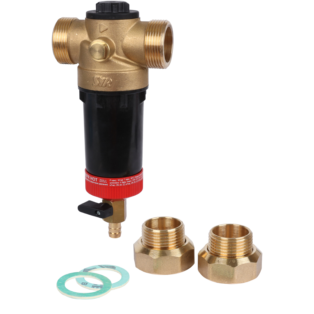 Фильтр с обратной промывкой SYR Ratio FR-Н DN 25 для горячей воды, 5315.25.003