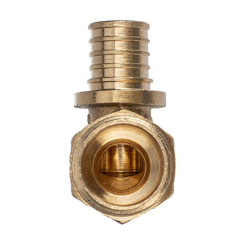 Угольник аксиальный, латунь, наружная резьба,16х1/2, желтый, RTP