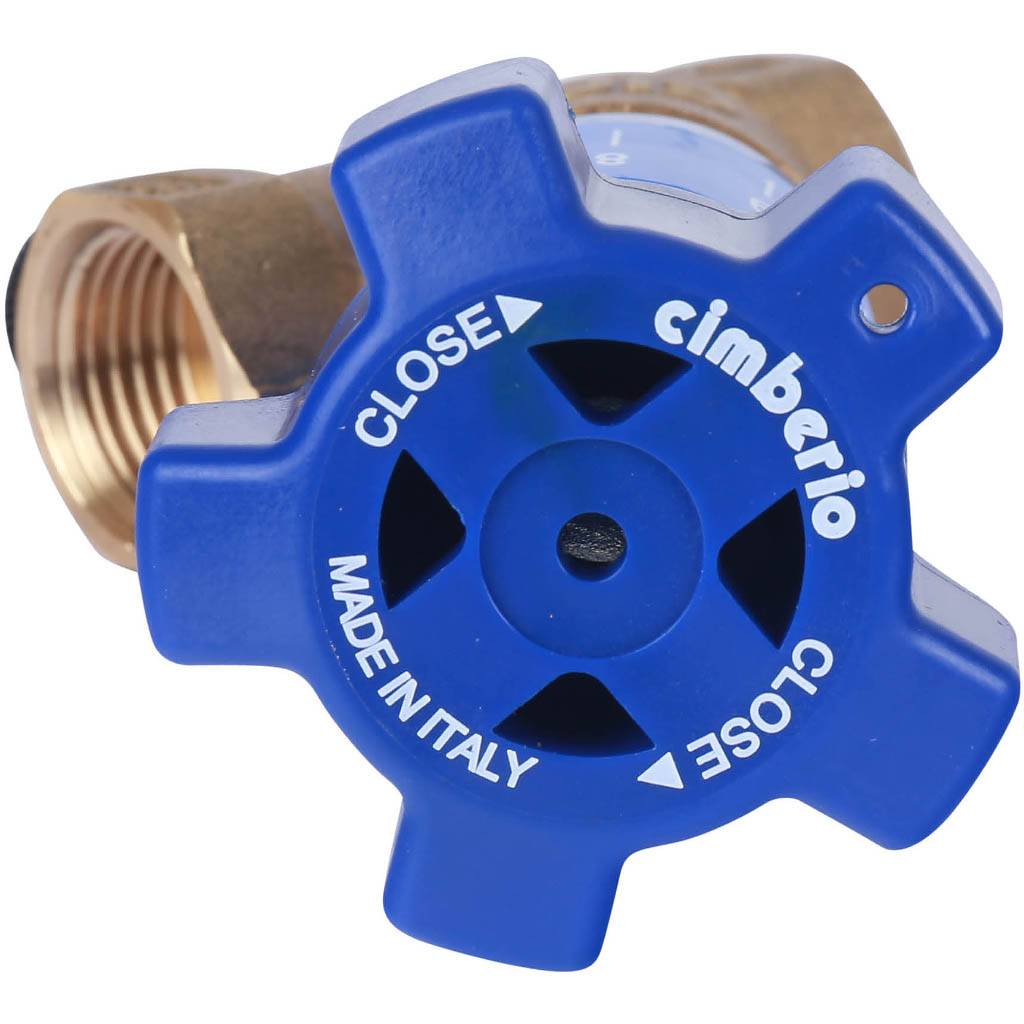 Клапан балансировочный ручной Cimberio CIM 1/2  обычн. латунь  Kvs=3,94 PN25 BB без изм. Ниппелей, CIM 787OT/2R 12