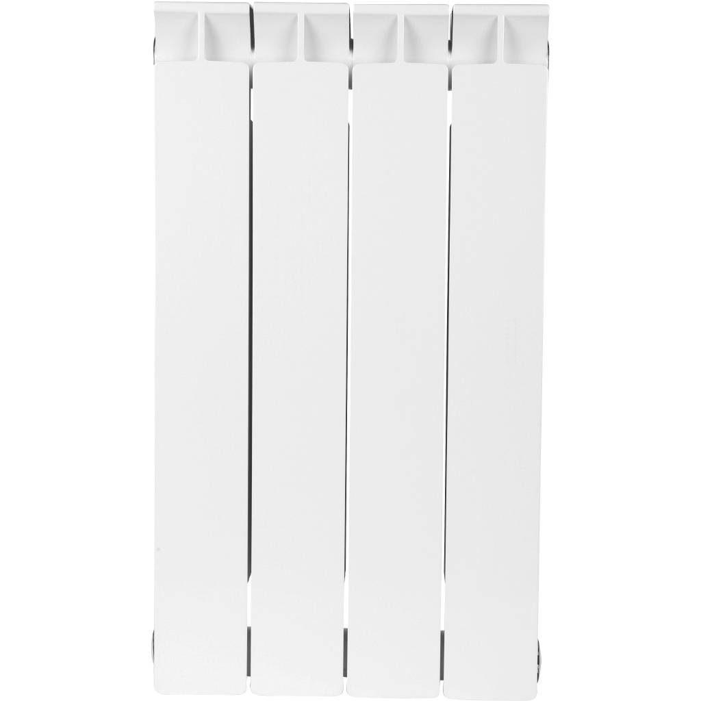 Радиатор биметаллический STOUT STYLE 500 4 секции боковое подключение (белый RAL 9010)