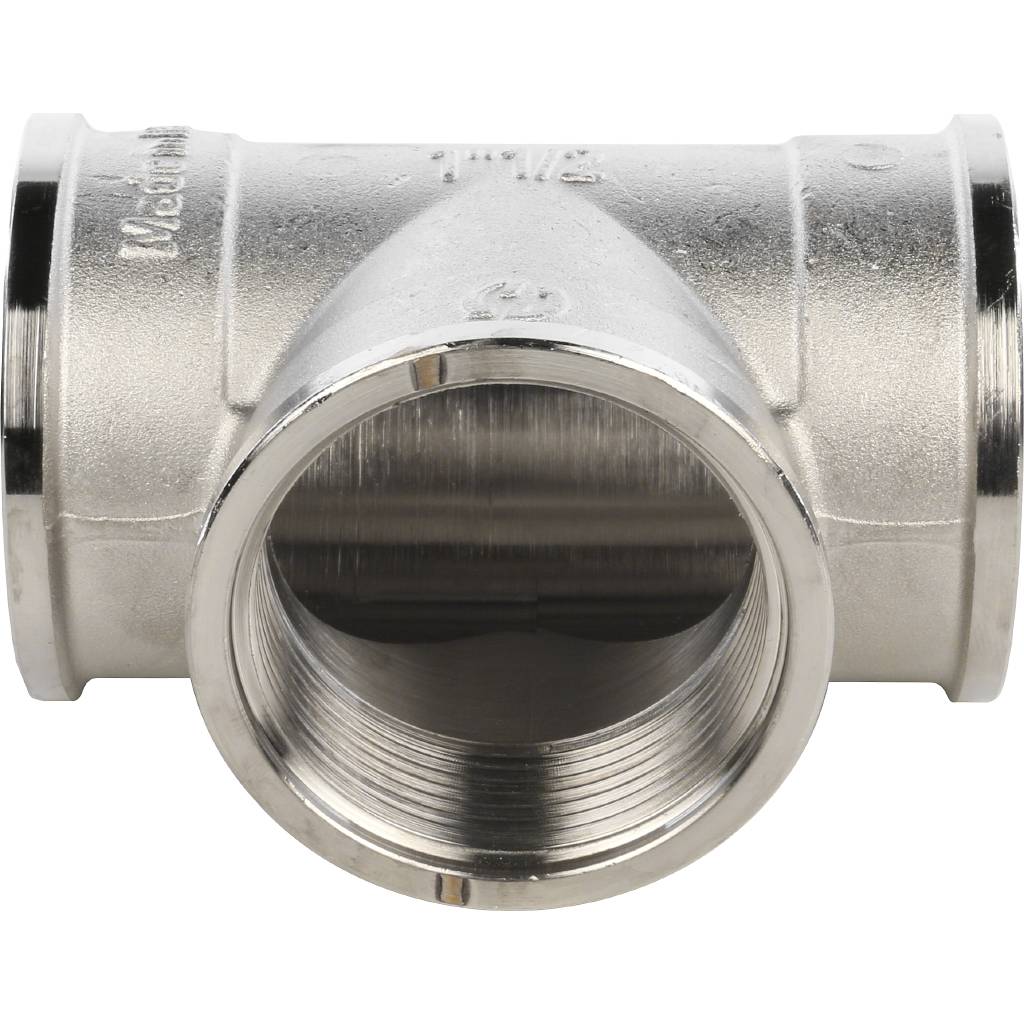 Тройник STOUT ВВ никелированный 1 1/2, SFT-0020-000112