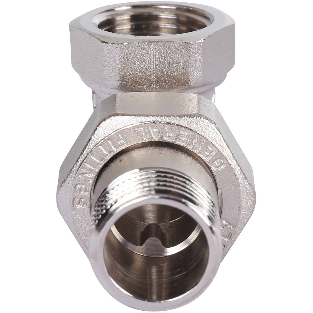 Разъемное угловое соединение STOUT американка ВН, никелированное 1/2, SFT-0059-000012