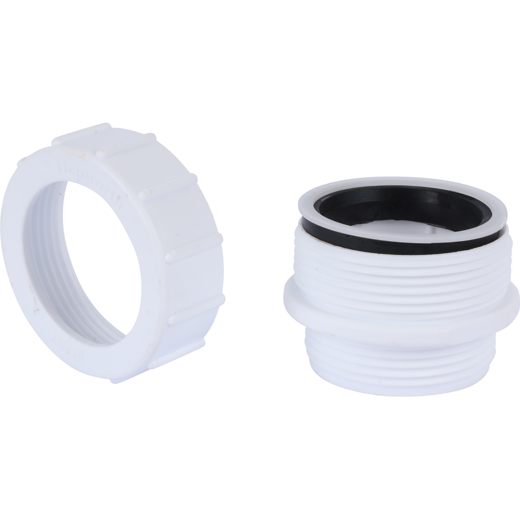 Концевой адаптер прямой Wavin ПП HepvO 40 мм