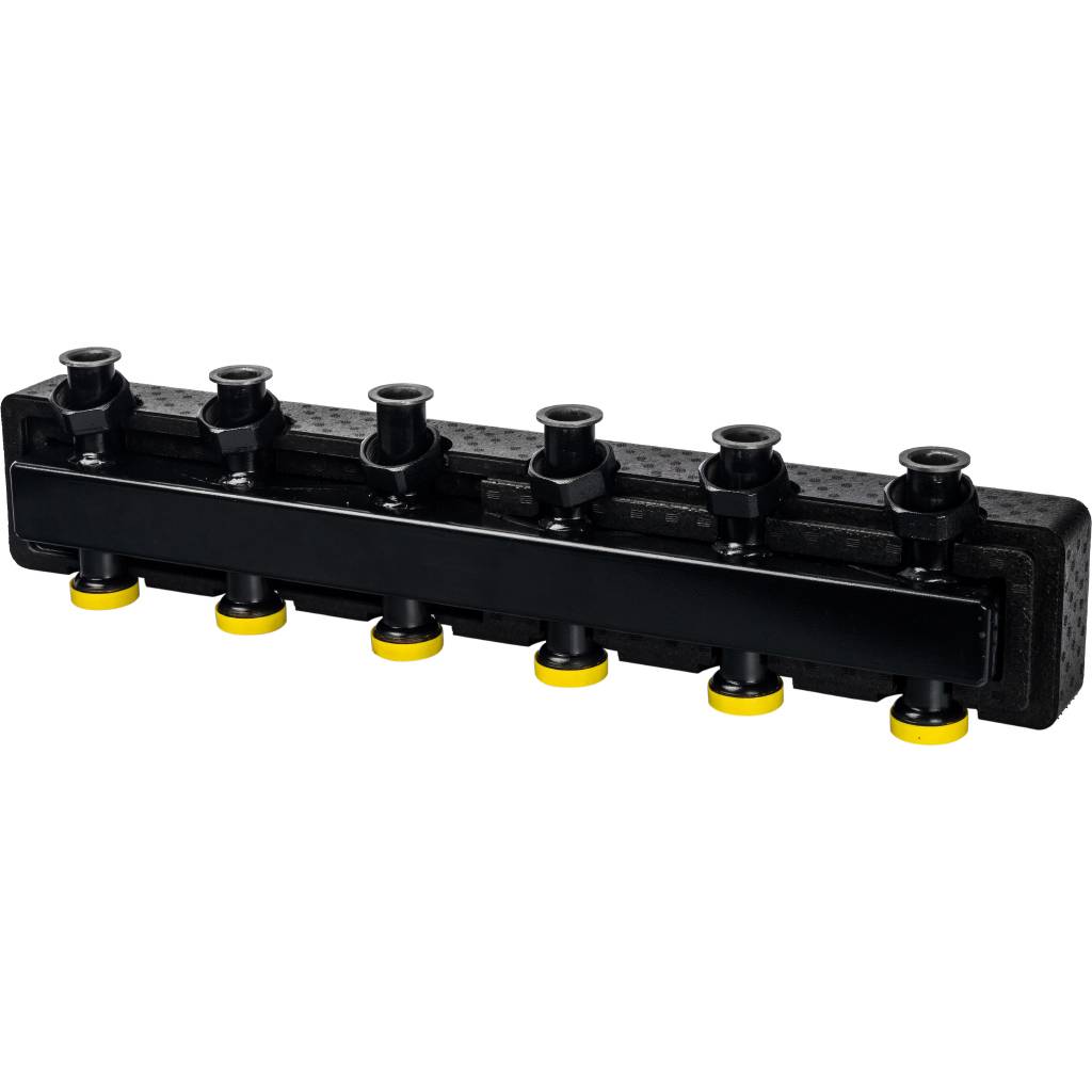 Стальной распределительный коллектор STOUT SDG-0017 3(5) отопительных контура, в теплоизоляции DN 25