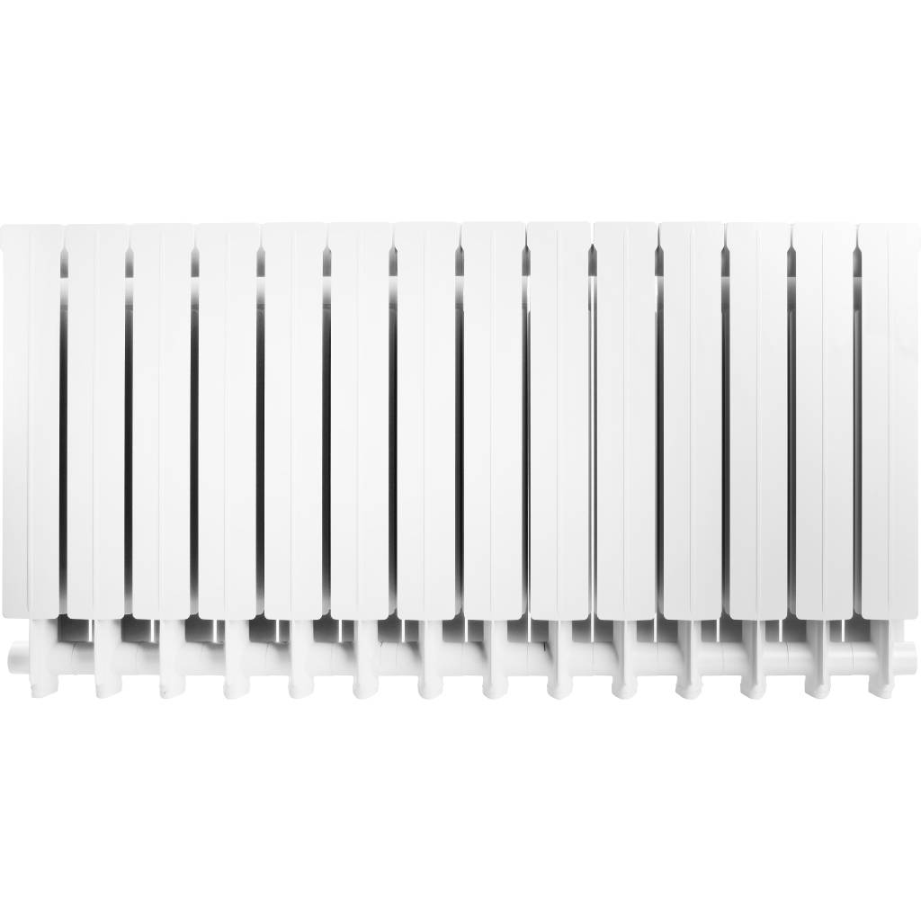 Радиатор алюминиевый Global VOX- R 500 14 секций боковое подключение (белый RAL 9010), VX05001014