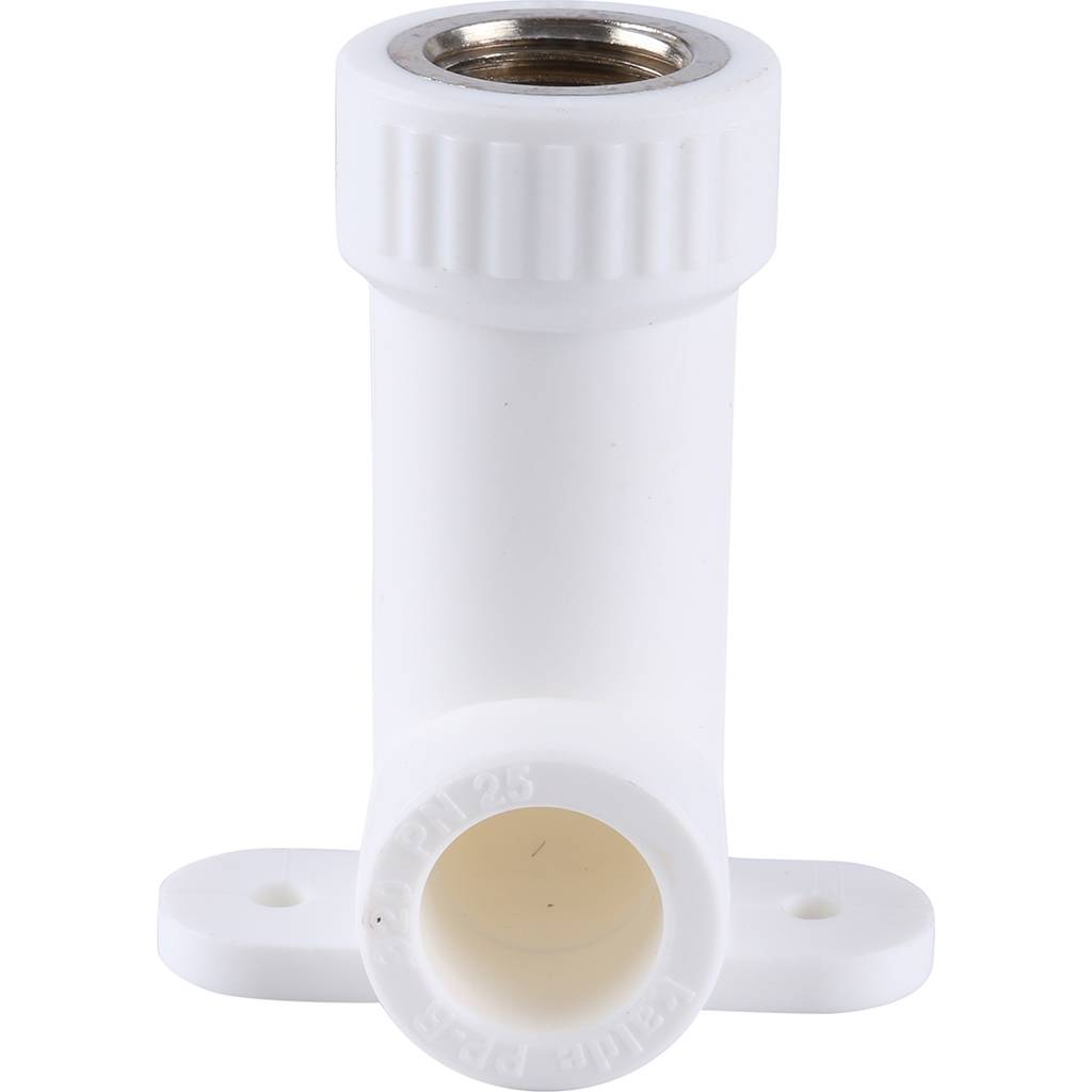 Угольник Kalde удлиненный с креплением для труб (внутр. резьба, 20x1/2 ), 3222-btl-200b00