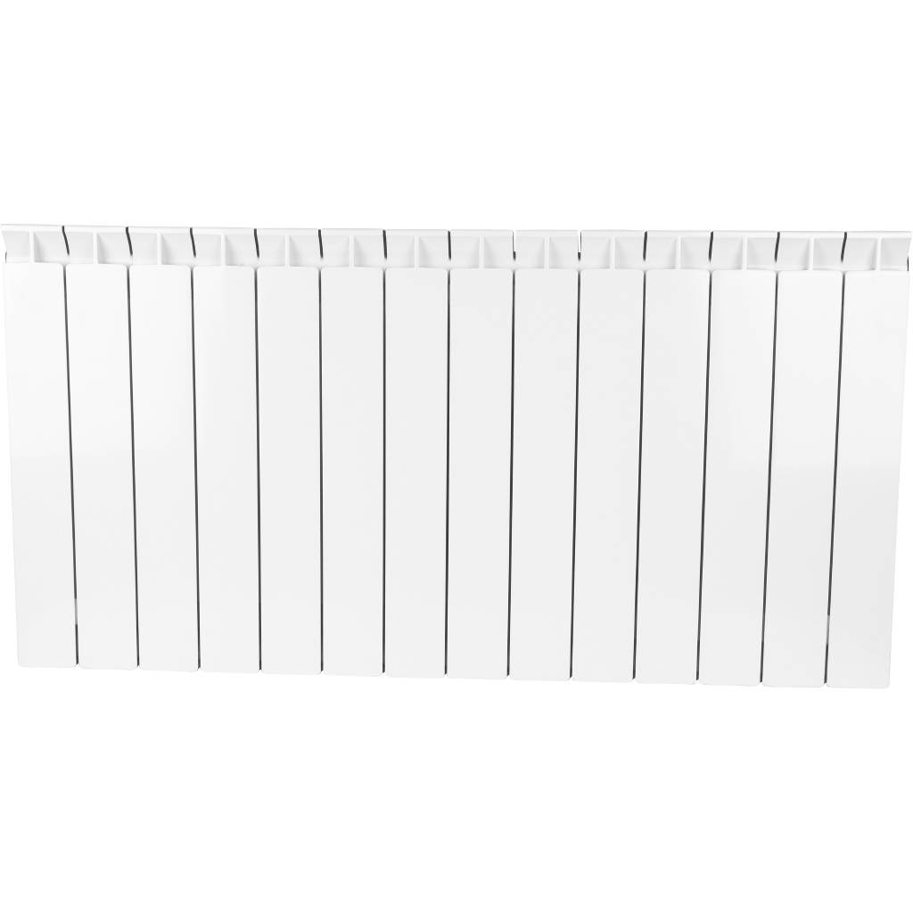 Радиатор биметаллический STOUT STYLE 500 14 секций боковое подключение (белый RAL 9010), SRB-0110-050014