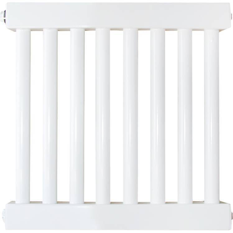 Трубчатый стальной радиатор КЗТО РС 1-500-8 секций 1/2 боковое подключение RAL9010, РС1500812RAL9010