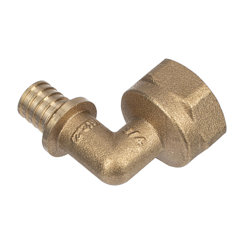 Угольник аксиальный, латунь, внутренняя резьба,16х3/4, желтый, RTP