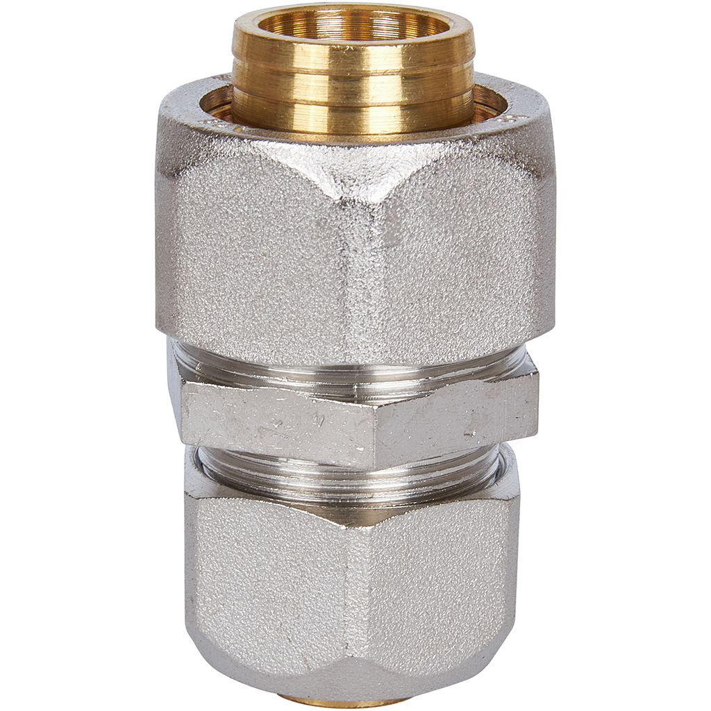 Муфта STOUT соединительная переходная 32x26 для металлопластиковых труб винтовой, SFS-0004-003226