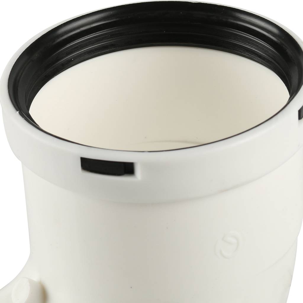 Отвод Baxi KHG 90°, Ду 80 мм, полипропиленовый, НТ, KHG71405921-