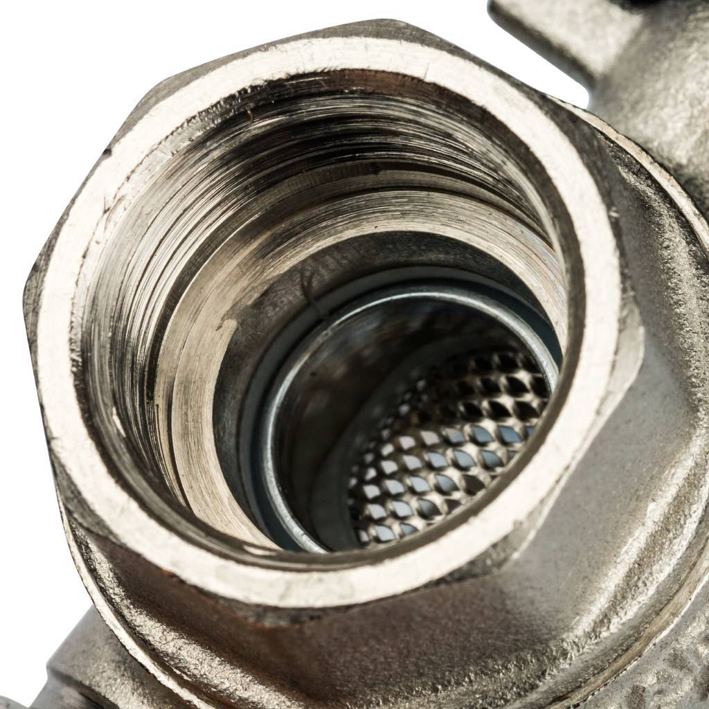 Кран шаровой STOUT с фильтром 1/2 (ручка-бабочка), SVF 0002 000015