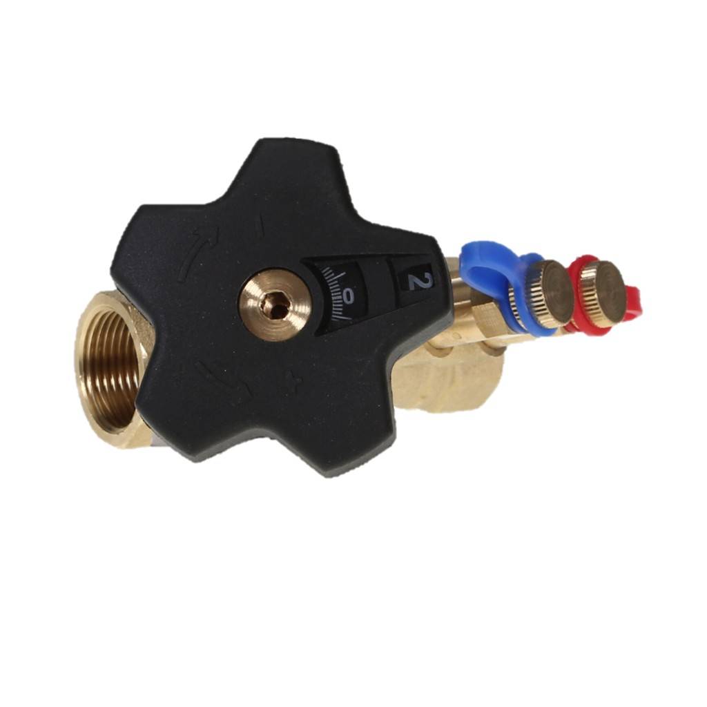 Ручной балансировочный клапан с дренажем Ридан MVT-R DN40, 003Z4045R