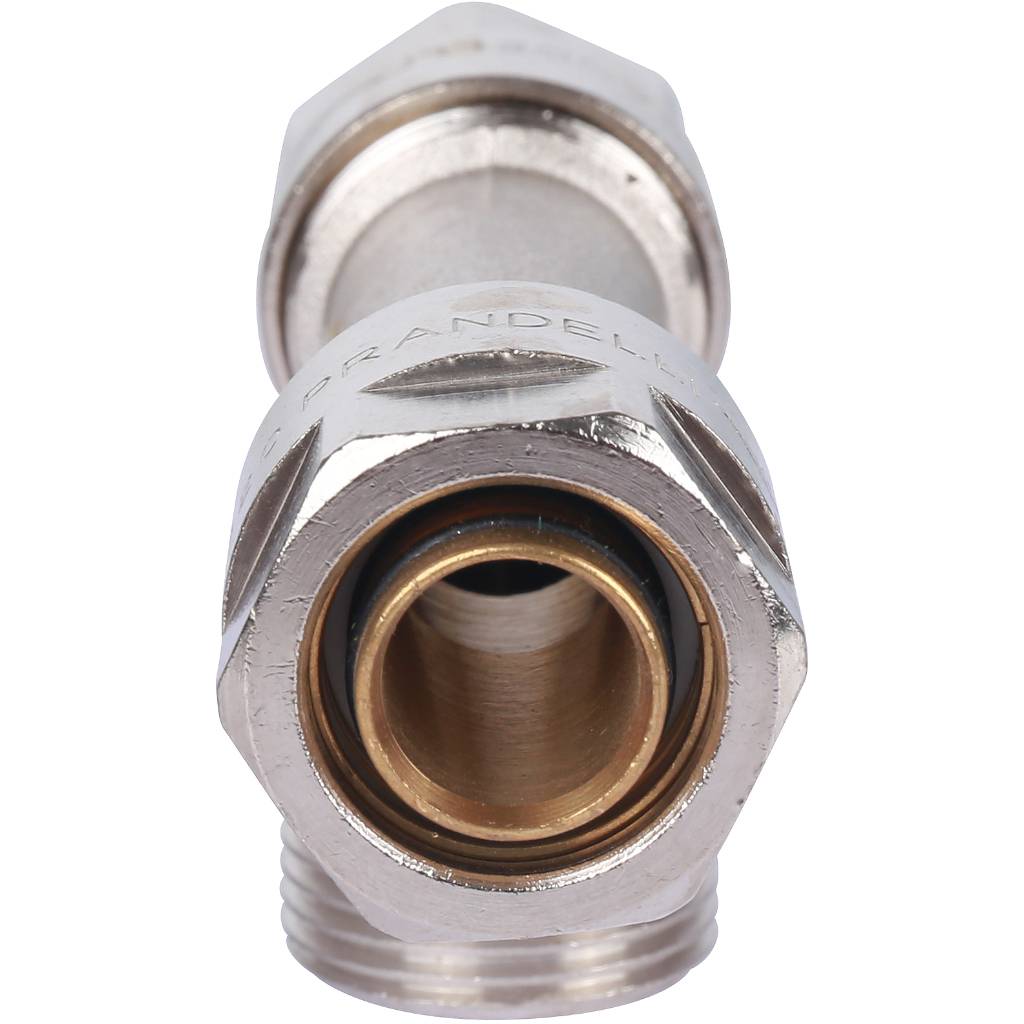 Тройник с наружной резьбой Prandelli Multyrama (20х2.0х3/4) для металлопластиковых труб винтовой, 103.07.62.0