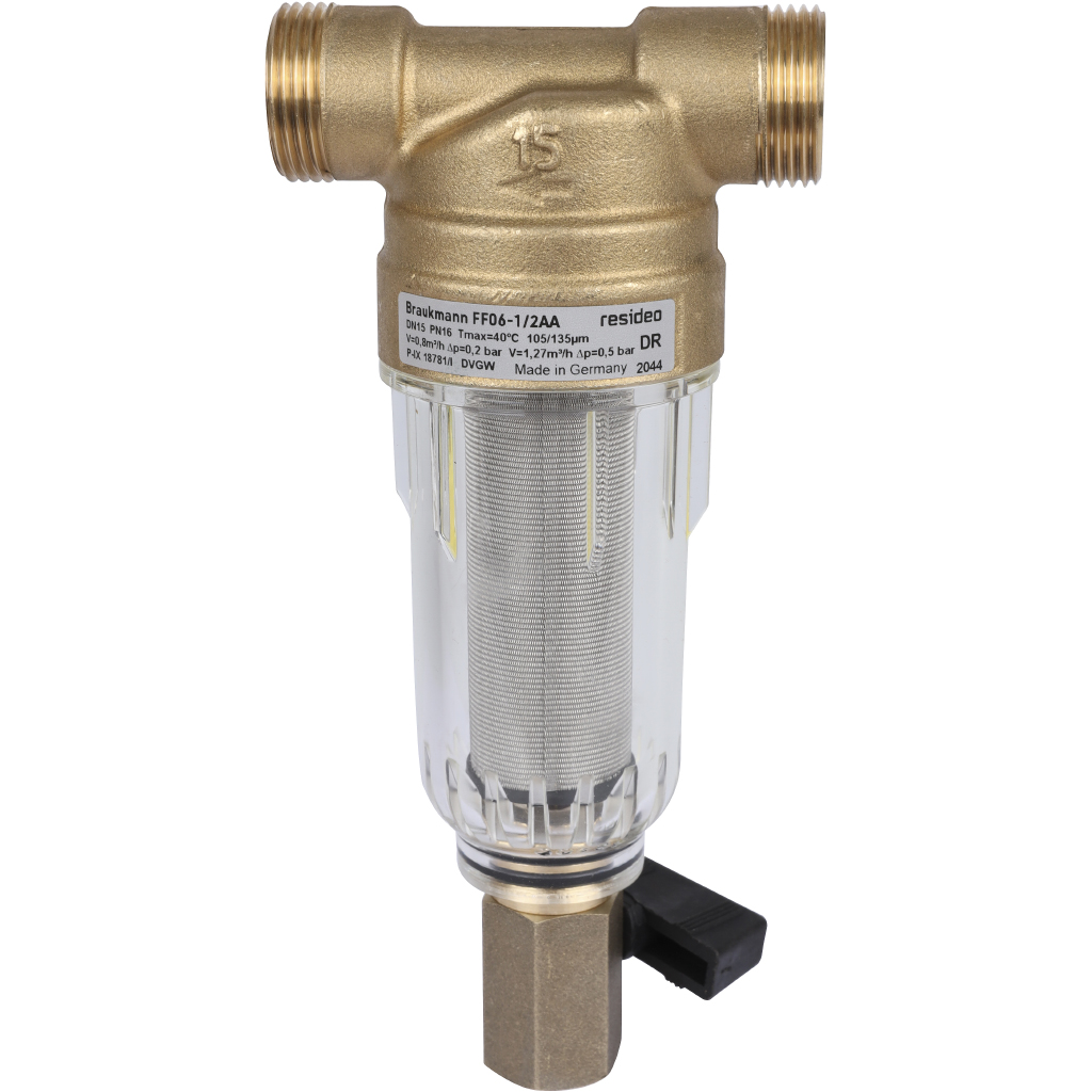 Honeywell (Resideo Braukmann) на холодную воду, 100 мкм, 1/2, FF06-1/2AA