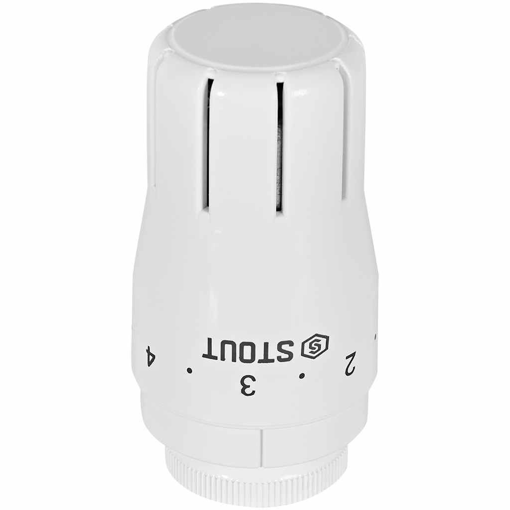 Комплект клапанов термостатических STOUT Design белый, прямой 1/2, SVTDK-0001-000015W