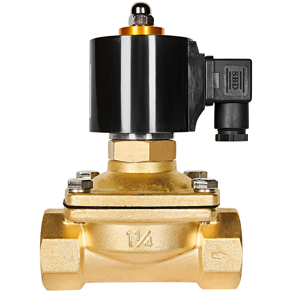 Клапан соленоидный (электромагнитный) STOUT прямого действия НО 24В G1 1/4 SSV-0020-024032