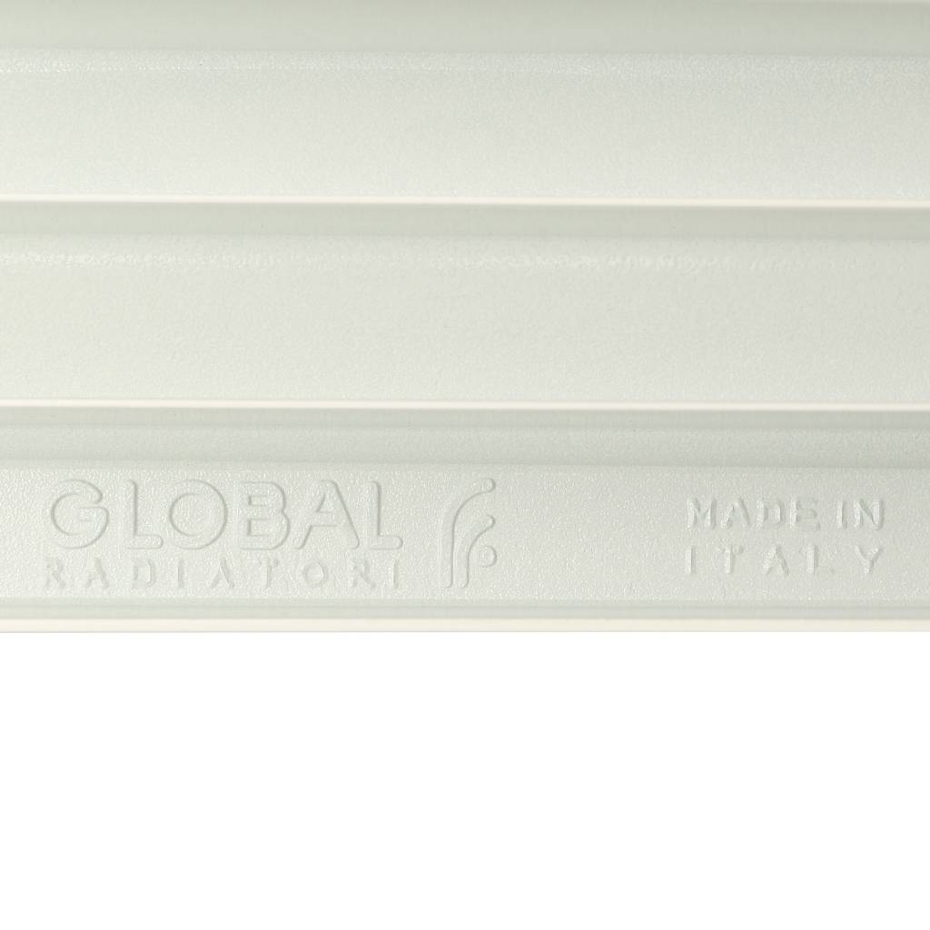 Радиатор алюминиевый Global ISEO 500 14 секций боковое подключение (белый RAL 9010), IS05001014