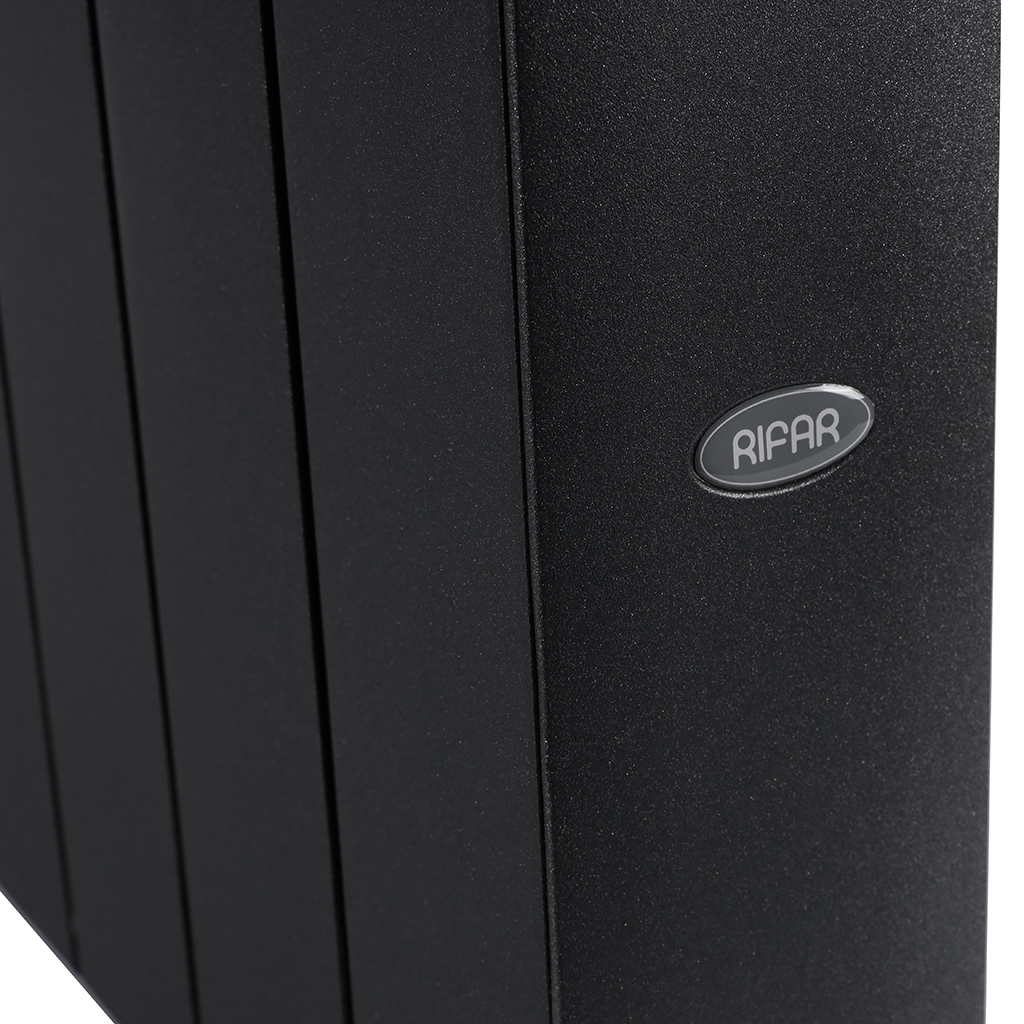 Радиатор биметаллический RIFAR SUPReMO VENTIL 350 SVR 12 секций нижнее правое подключение (Цвет АНТРАЦИТ), 4RS35.VR-12-AN