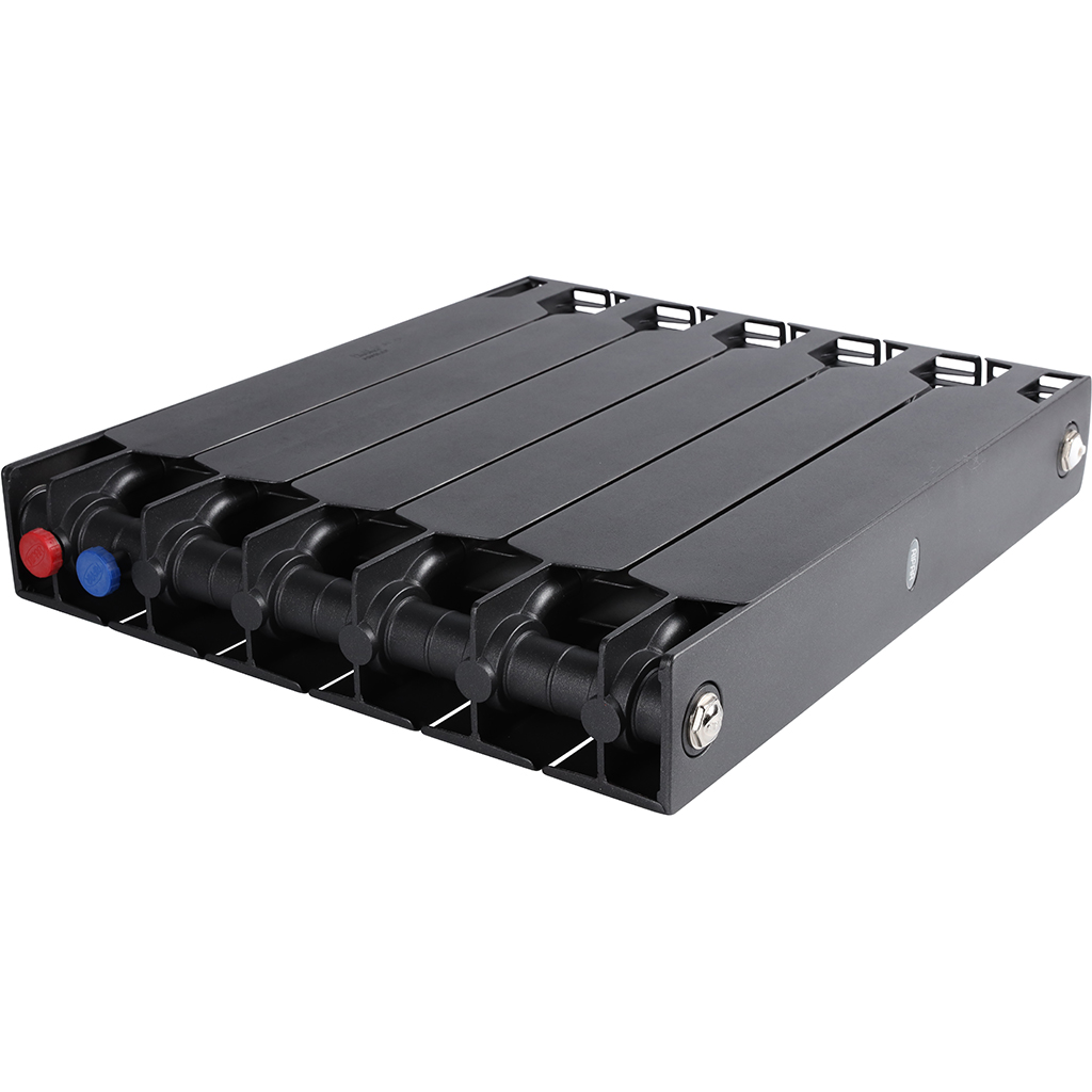 Радиатор биметаллический RIFAR SUPReMO VENTIL 500 SVR 6 секций нижнее правое подключение (Цвет АНТРАЦИТ), 4RS50.VR-6-AN