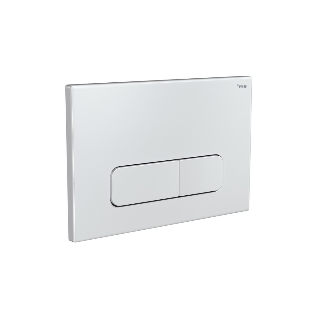 Панель смыва РЕХАУ NOVA ELLIPSE 001 с овальными клавишами, пластик, белый, глянцевый, 19102101001