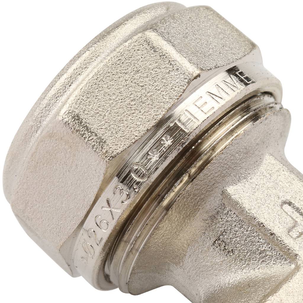 Угольник TIEMME 90° (26х3.0) для металлопластиковых труб винтовой, 1600019