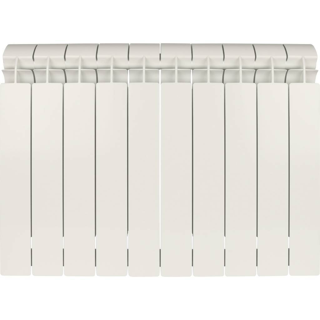 Радиатор биметаллический Global STYLE PLUS 500 10 секций боковое подключение (белый RAL 9010), STP05001010