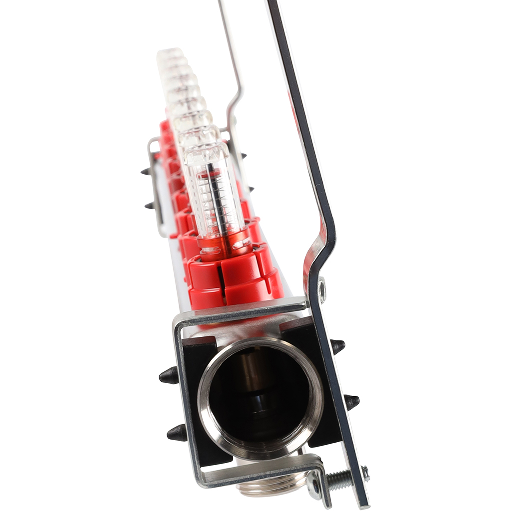 Коллектор из нержавеющей стали с расходомерами ROMMER 9 выходов