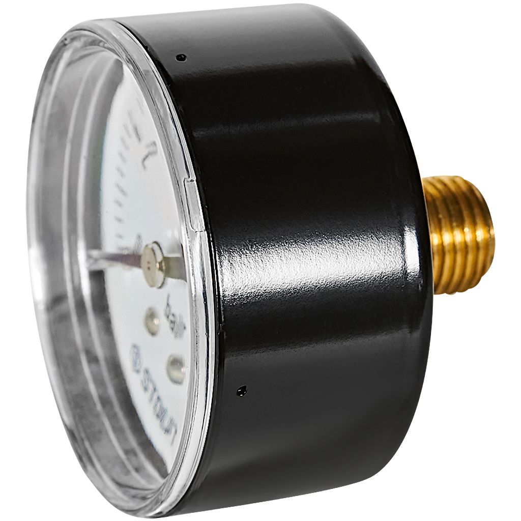 Манометр аксиальный STOUT корпус Dn 50 мм 1/4 , 0...10 бар, кл.2.5
