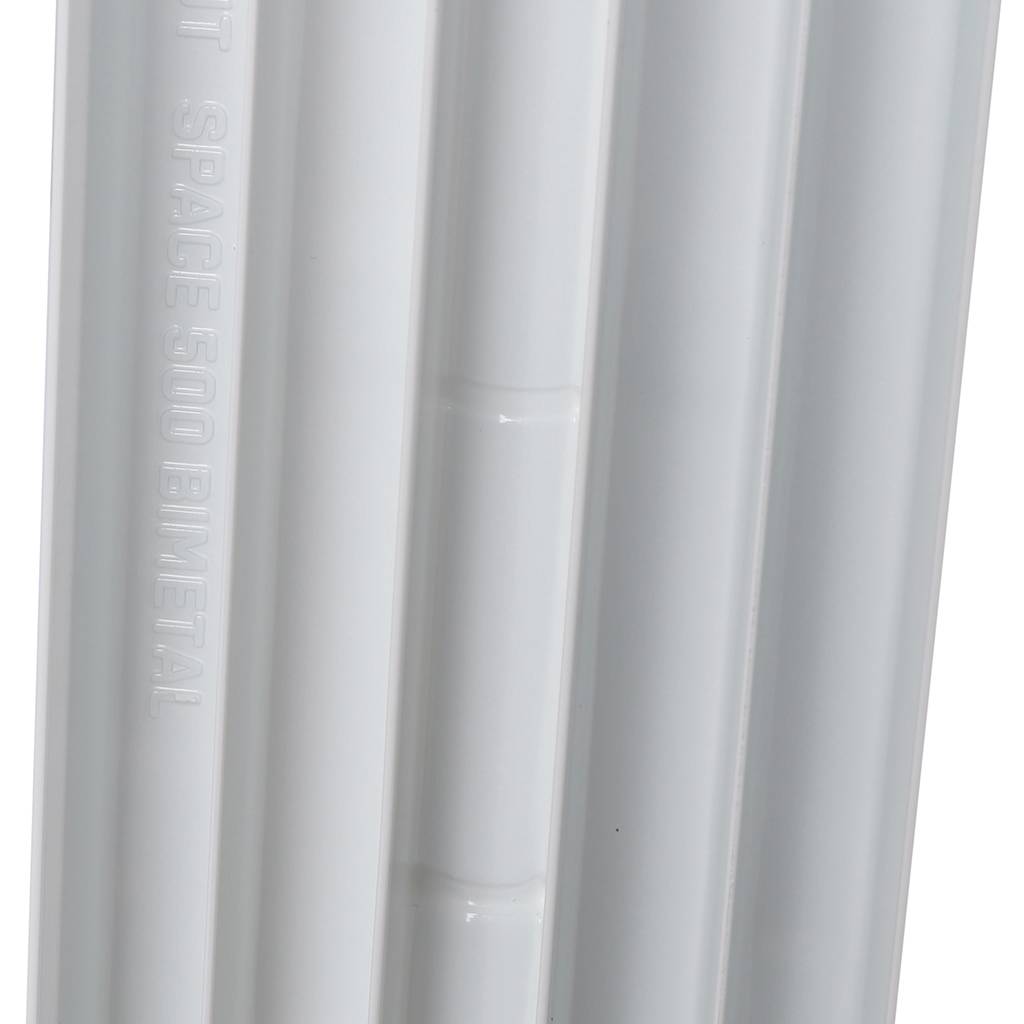 Радиатор биметаллический STOUT Space 500 13 секций боковое подключение RAL9016, SRB-0310-050013