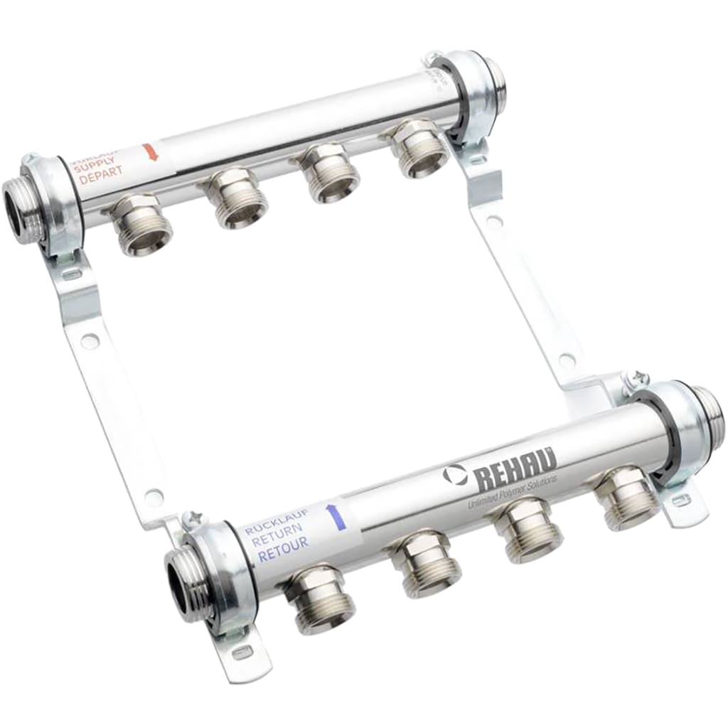 Распределительный коллектор РЕХАУ HLV на 9 групп нерж. сталь, 11102141001