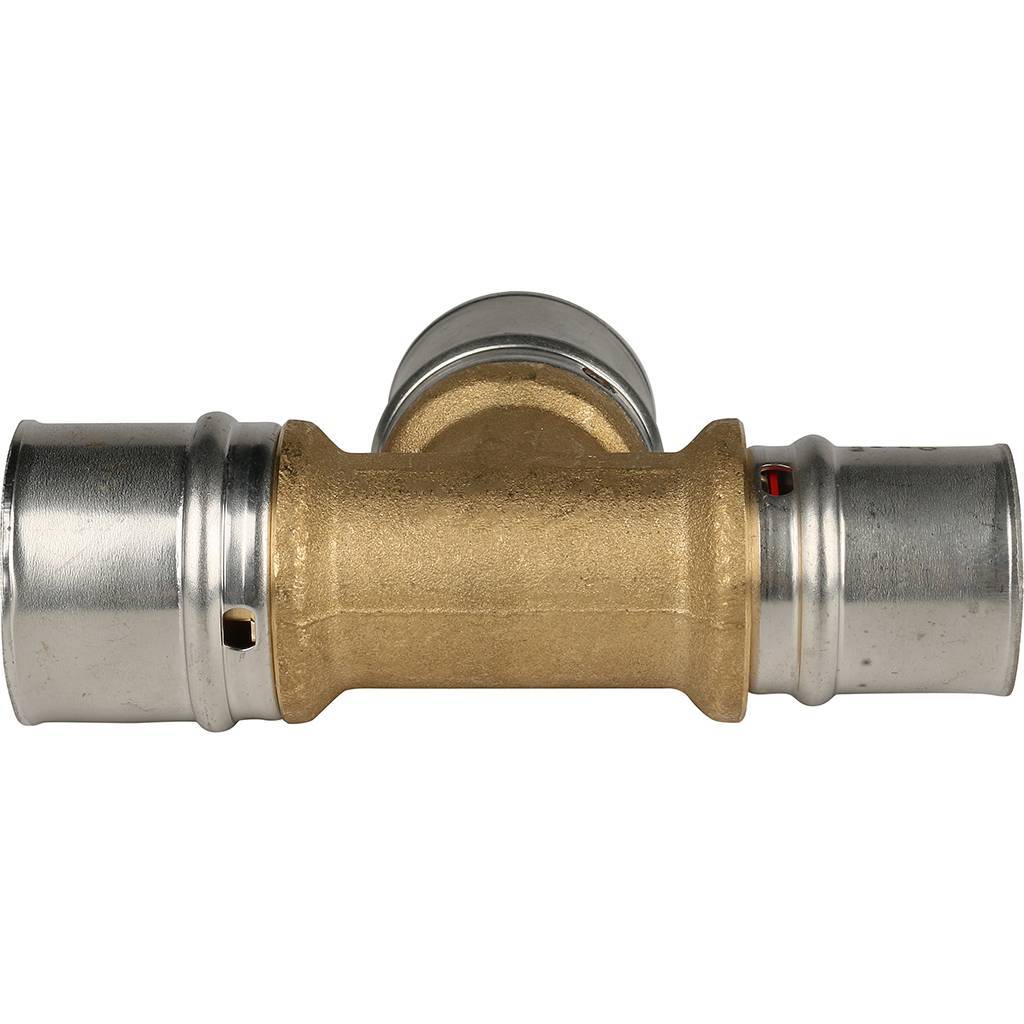 Тройник переходной STOUT 32x32x26 для металлопластиковых труб прессовой, SFP-0005-323226